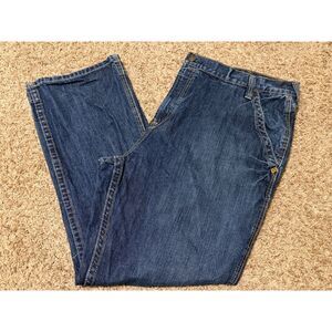 Ariat Work FR Men's Jeans Low Rise M4 Boot Denim Dark Wash Size 44 x 32